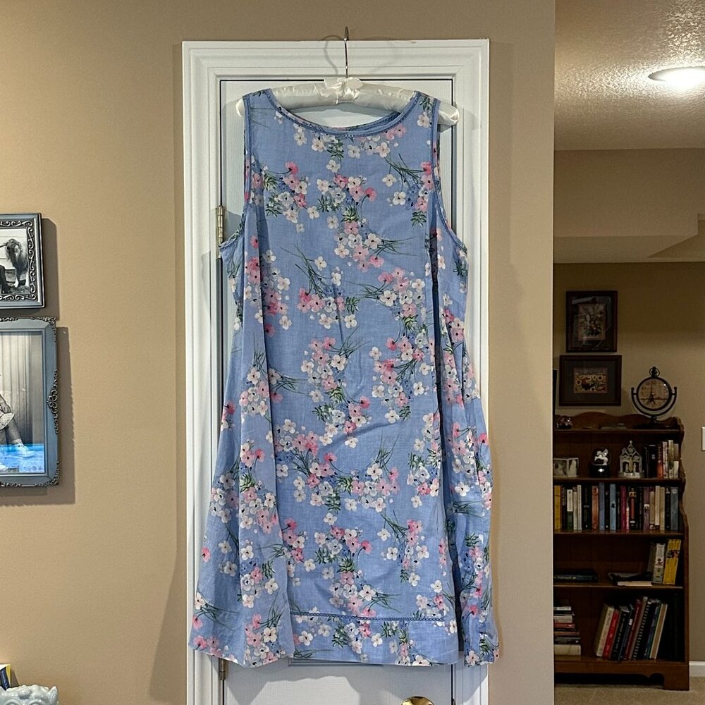 Sleeveless Linen Dress & Sweater